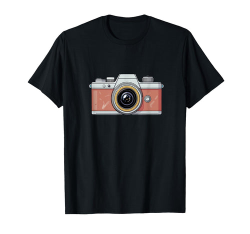 Photographer Camera Illustration T-Shirt - Trendy Graphic for Adults - T-Shirt, Sweatshirt, Hoodie