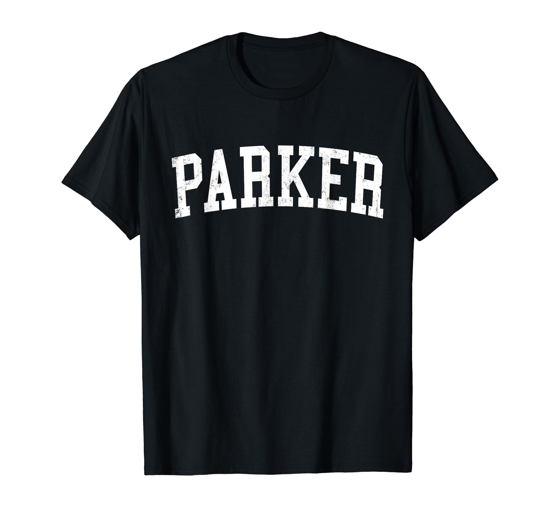 Parker Co Distressed White Varsity T-Shirt - Minimalist Print Unisex - T-Shirt, Sweatshirt, Hoodie