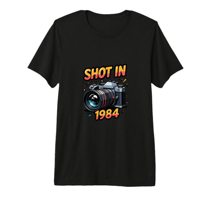 Photographer 1984 Camera Lover Photo T-Shirt - Streetwear Style Unisex - T-Shirt, Sweatshirt, Hoodie