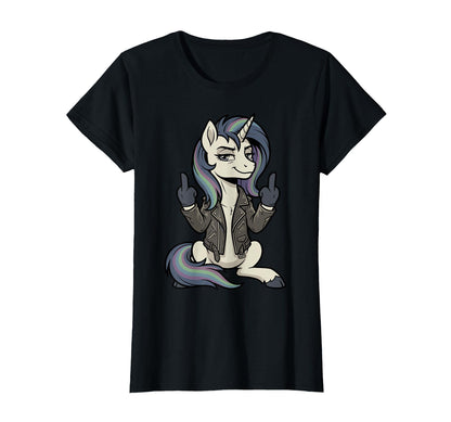 Sarcastic Unicorn Punk Rock Attitude T-Shirt - Unique Graphic Unisex - T-Shirt, Sweatshirt, Hoodie