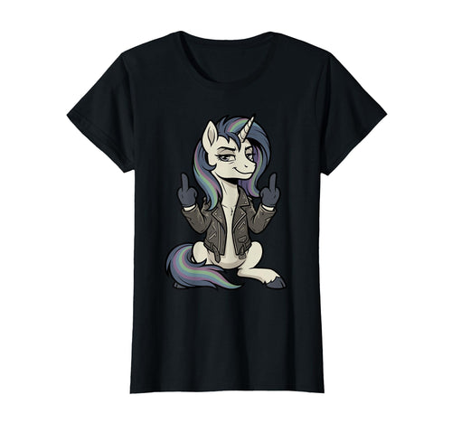 Sarcastic Unicorn Punk Rock Attitude T-Shirt - Unique Graphic Unisex - T-Shirt, Sweatshirt, Hoodie