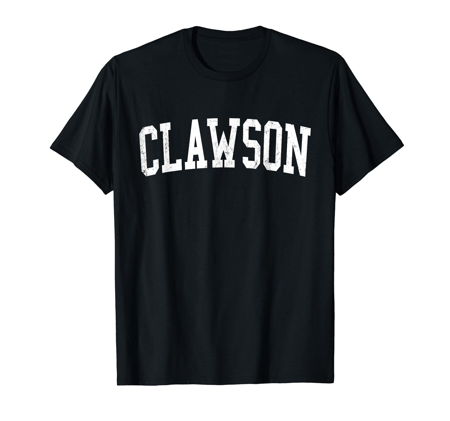 Clawson Mi Distressed White Varsity T-Shirt - Aesthetic Graphic Unisex - T-Shirt, Sweatshirt, Hoodie