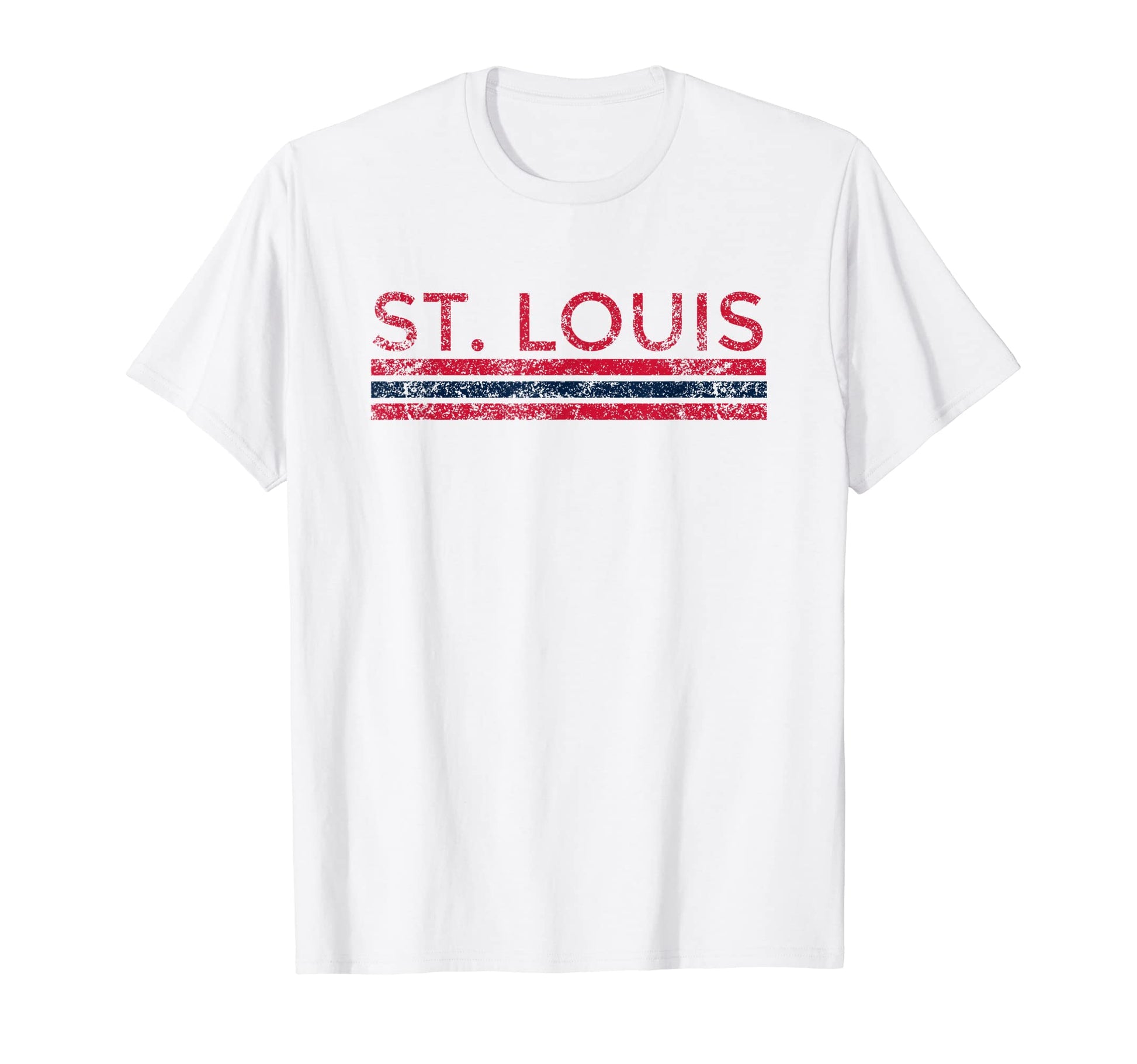 St Louis Missouri Weathered Stripe T-Shirt - Trendy Graphic Men Women - T-Shirt, Sweatshirt, Hoodie