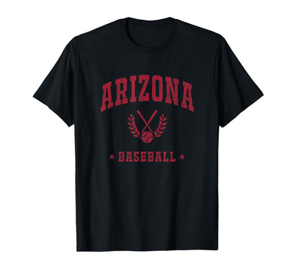 Arizona Baseball Varsity Baseball T-Shirt - Streetwear Style Men Women - T-Shirt, Sweatshirt, Hoodie