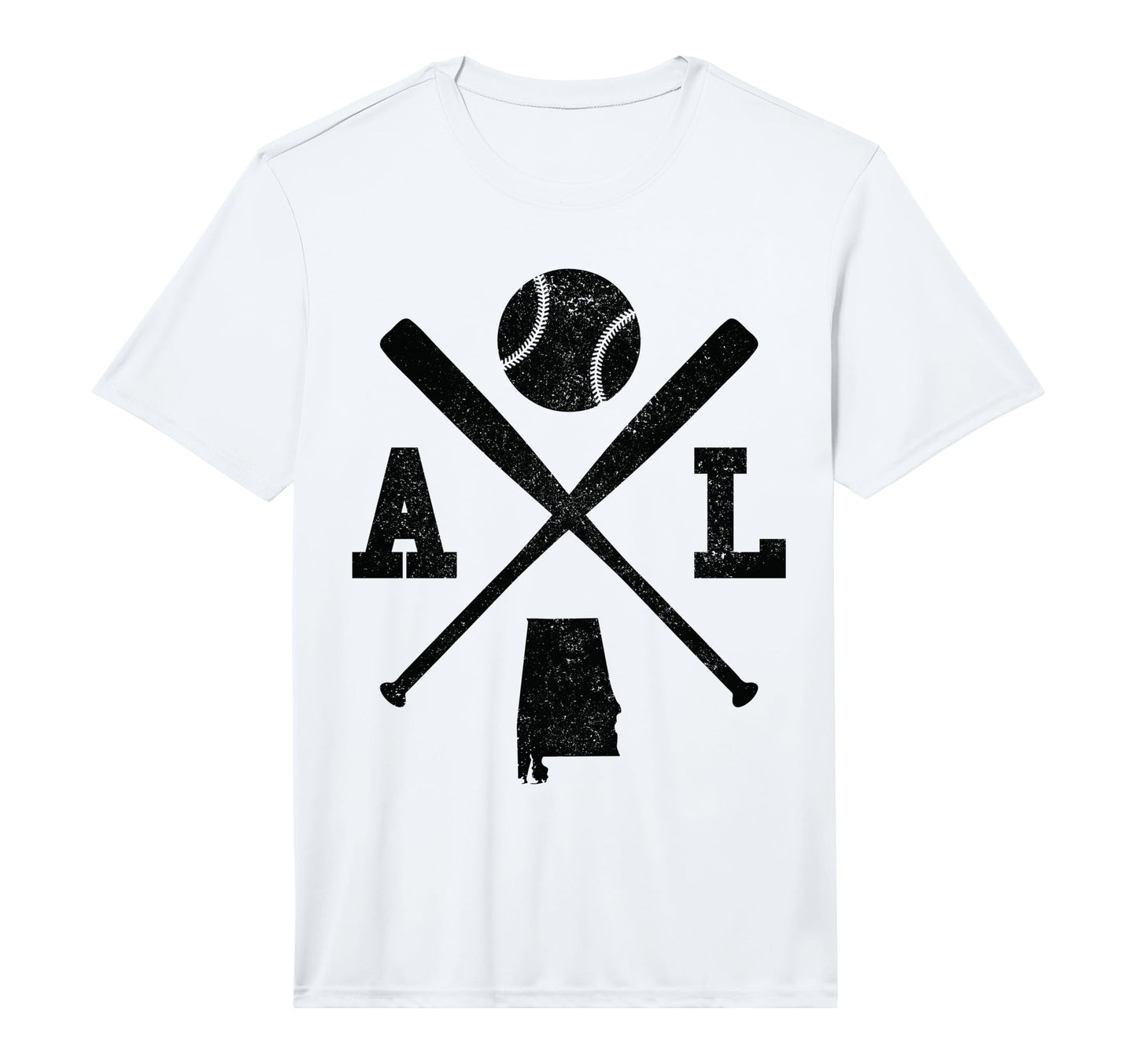 Mens Al Usa State Baseball Player T-Shirt - Graphic Print for Adults - T-Shirt, Sweatshirt, Hoodie