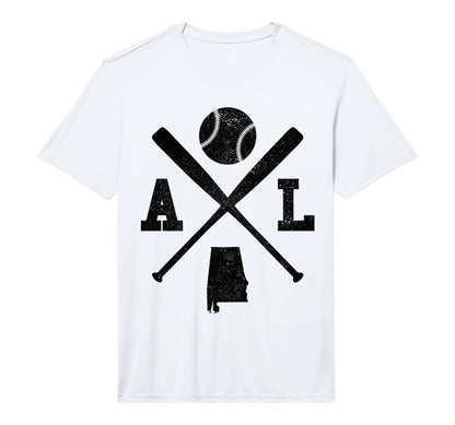 Mens Al Usa State Baseball Player T-Shirt - Graphic Print for Adults - T-Shirt, Sweatshirt, Hoodie