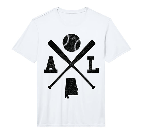 Mens Al Usa State Baseball Player T-Shirt - Graphic Print for Adults - T-Shirt, Sweatshirt, Hoodie
