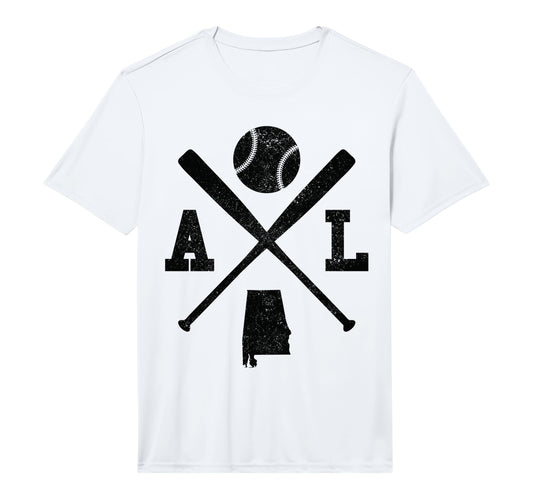 Mens Al Usa State Baseball Player T-Shirt - Graphic Print for Adults - T-Shirt, Sweatshirt, Hoodie