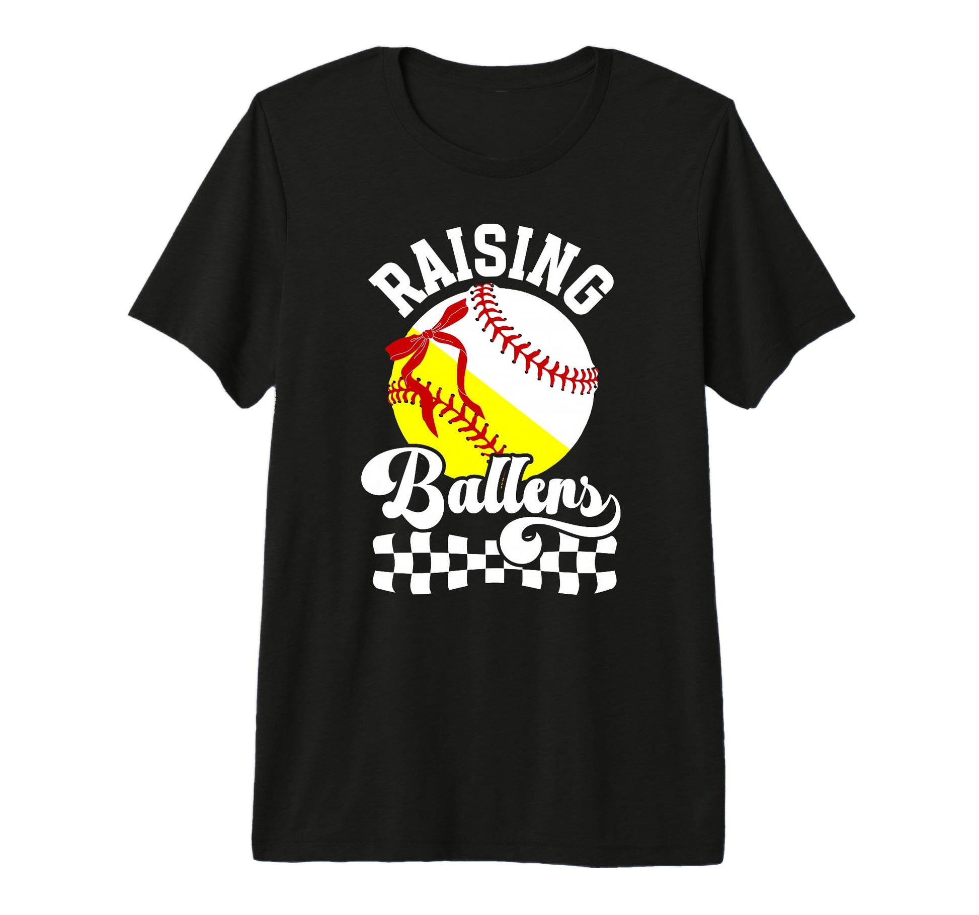 Raising Ballers Proud Baseball Softball T-Shirt - Custom Art Print Unisex - T-Shirt, Sweatshirt, Hoodie