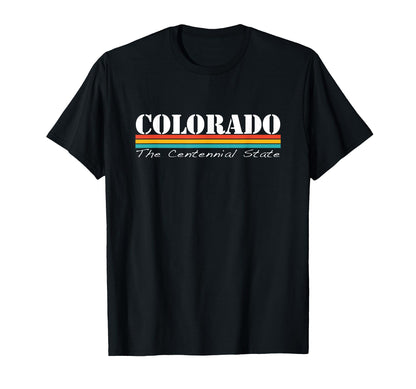 Colorado Centennial State Stripes T-Shirt - Streetwear Style for Adults - T-Shirt, Sweatshirt, Hoodie
