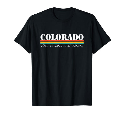 Colorado Centennial State Stripes T-Shirt - Streetwear Style for Adults - T-Shirt, Sweatshirt, Hoodie