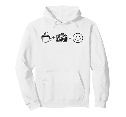 Funny Photographer Coffee Camera Hoodie - Custom Art Print for Adults - T-Shirt, Sweatshirt, Hoodie