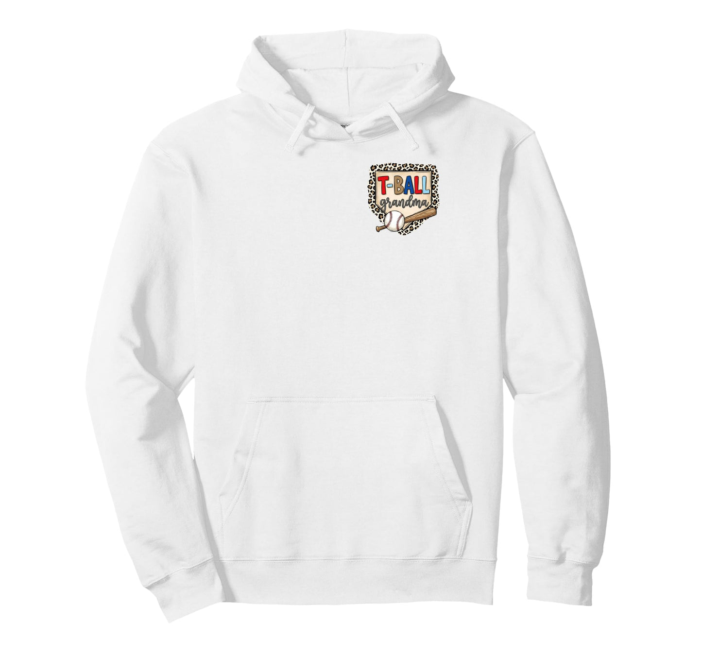 T Ball Teeball Grandma Leopard Cheetah Hoodie - Novelty Apparel Unisex - T-Shirt, Sweatshirt, Hoodie