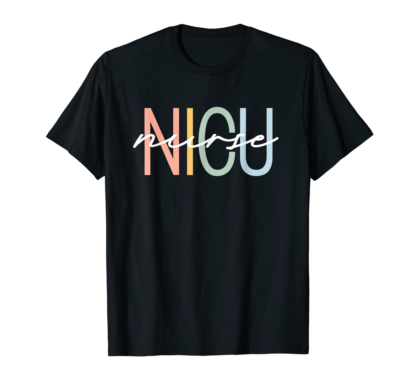 Nicu Nurse Icu Neonatal Boho Rainbow T-Shirt - Minimalist Print Men Women - T-Shirt, Sweatshirt, Hoodie