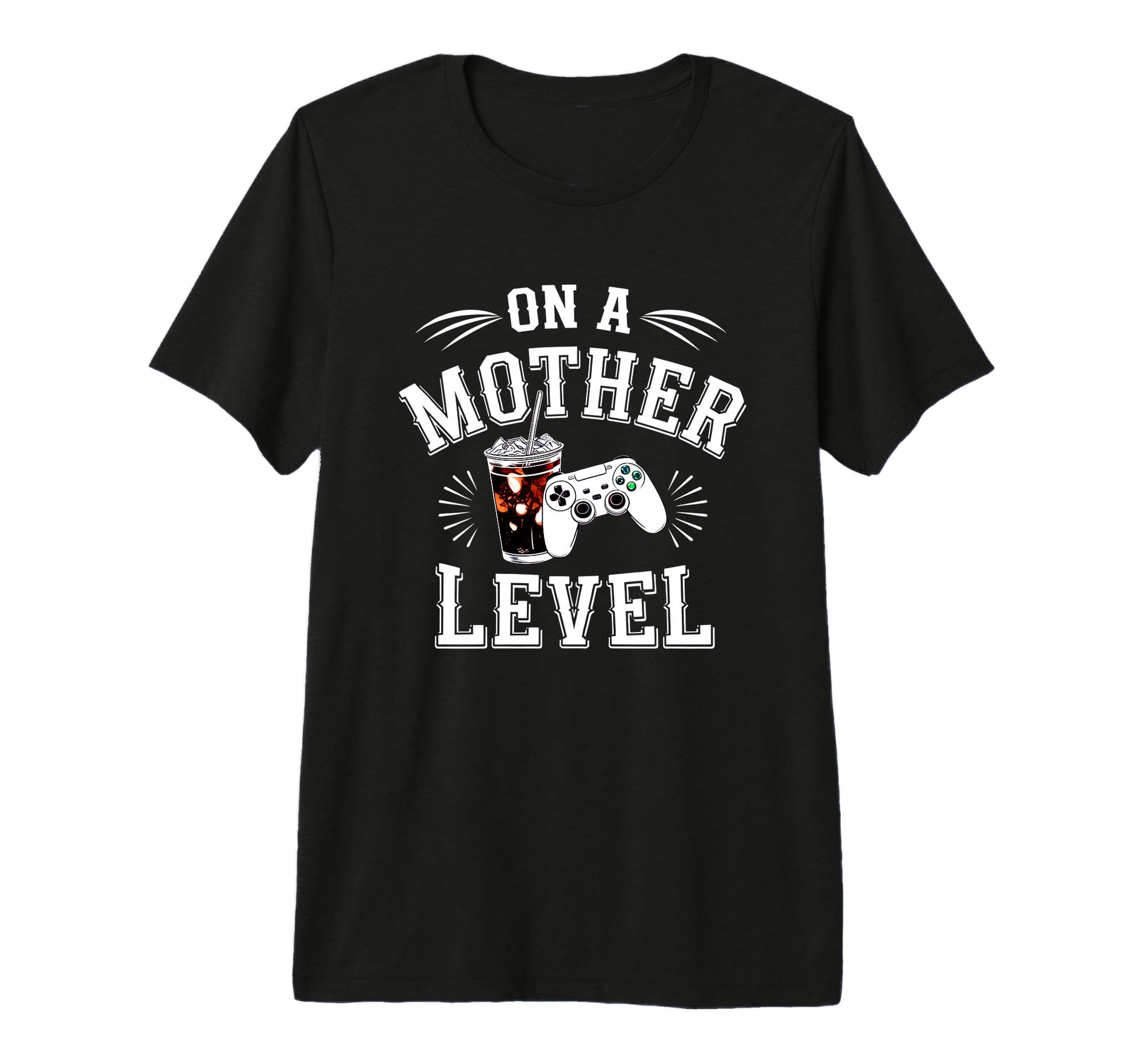 Funny Mothers Day Mother Level Gamer Mom T-Shirt - Minimalist Print Unisex - T-Shirt, Sweatshirt, Hoodie