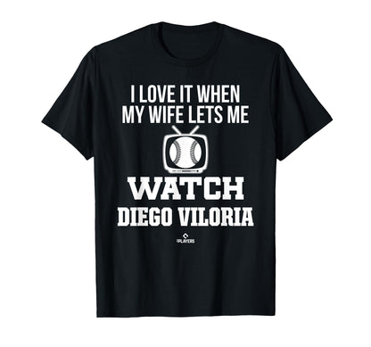 My Wife Lets Me Watch Diego Viloria T-Shirt - Custom Art Print Unisex - T-Shirt, Sweatshirt, Hoodie