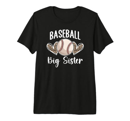 Baseball Big Sister Baseball Player Big T-Shirt - Graphic Print for Adults - T-Shirt, Sweatshirt, Hoodie