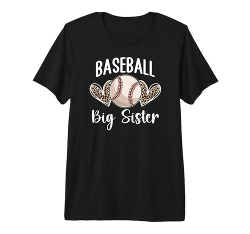 Baseball Big Sister Baseball Player Big T-Shirt - Graphic Print for Adults - T-Shirt, Sweatshirt, Hoodie