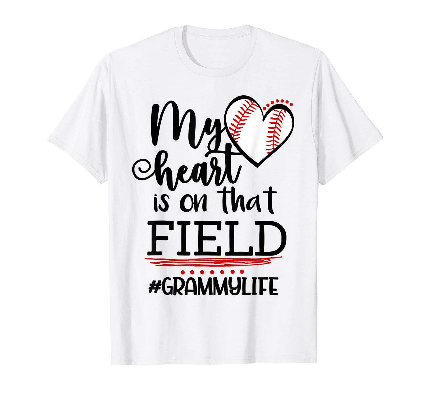My Heart Is That Field Ballpark T-Shirt - Minimalist Print for Adults - T-Shirt, Sweatshirt, Hoodie