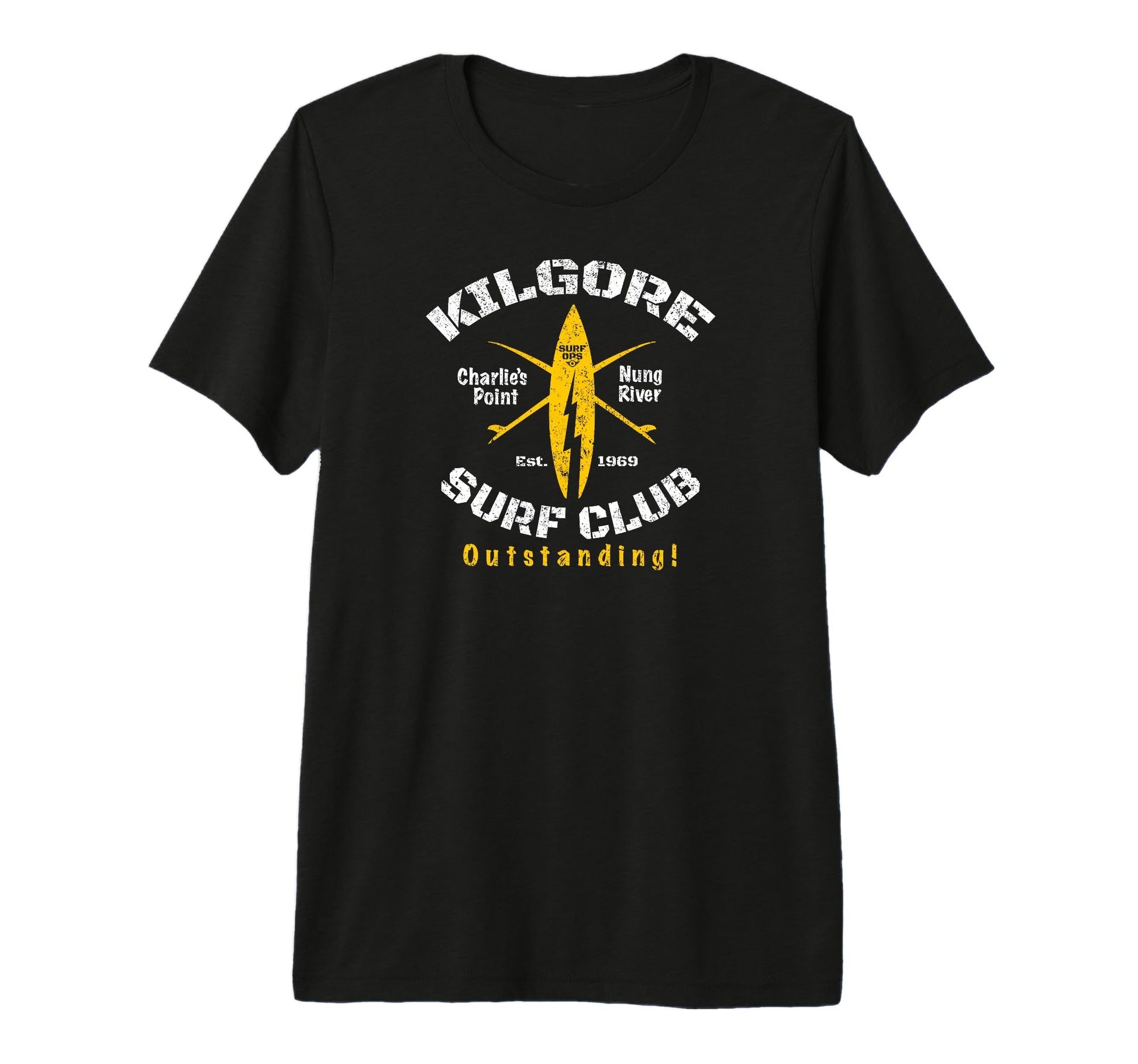 Surf Ops Kilgore Surf Club Nung River Tri T-Shirt - Graphic Print Unisex - T-Shirt, Sweatshirt, Hoodie