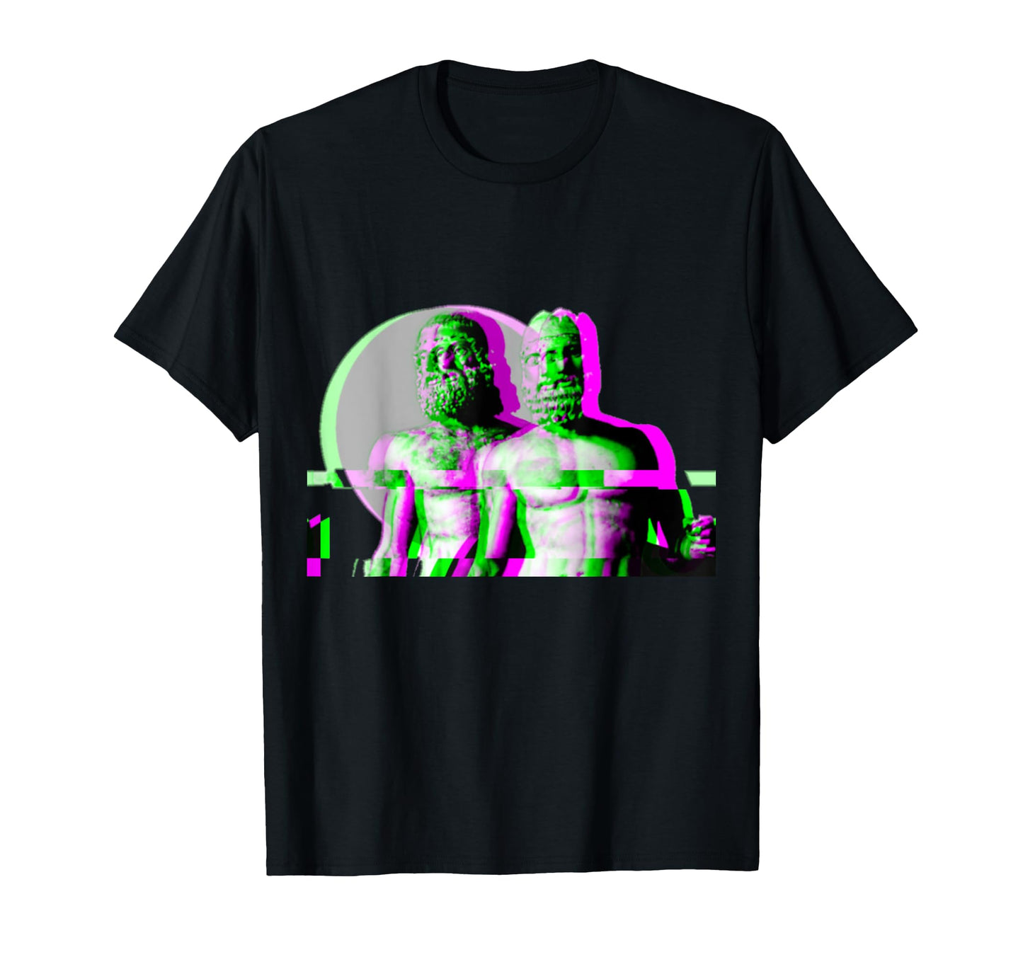 Bronzes Riace Glitch Vaporwave Aesthetic T-Shirt - Unique Graphic Unisex - T-Shirt, Sweatshirt, Hoodie