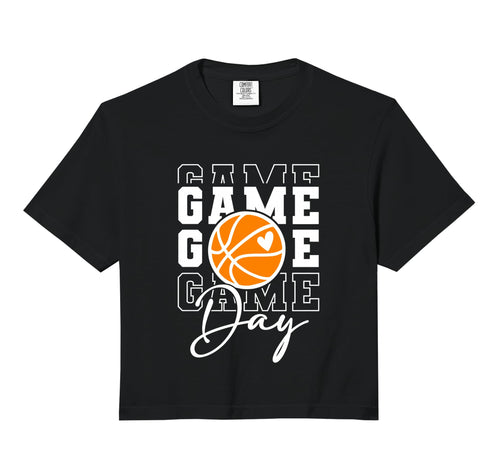 Basketball Game Day Comfort Colors Hoodie - Fun Novelty Design Men Women - T-Shirt, Sweatshirt, Hoodie