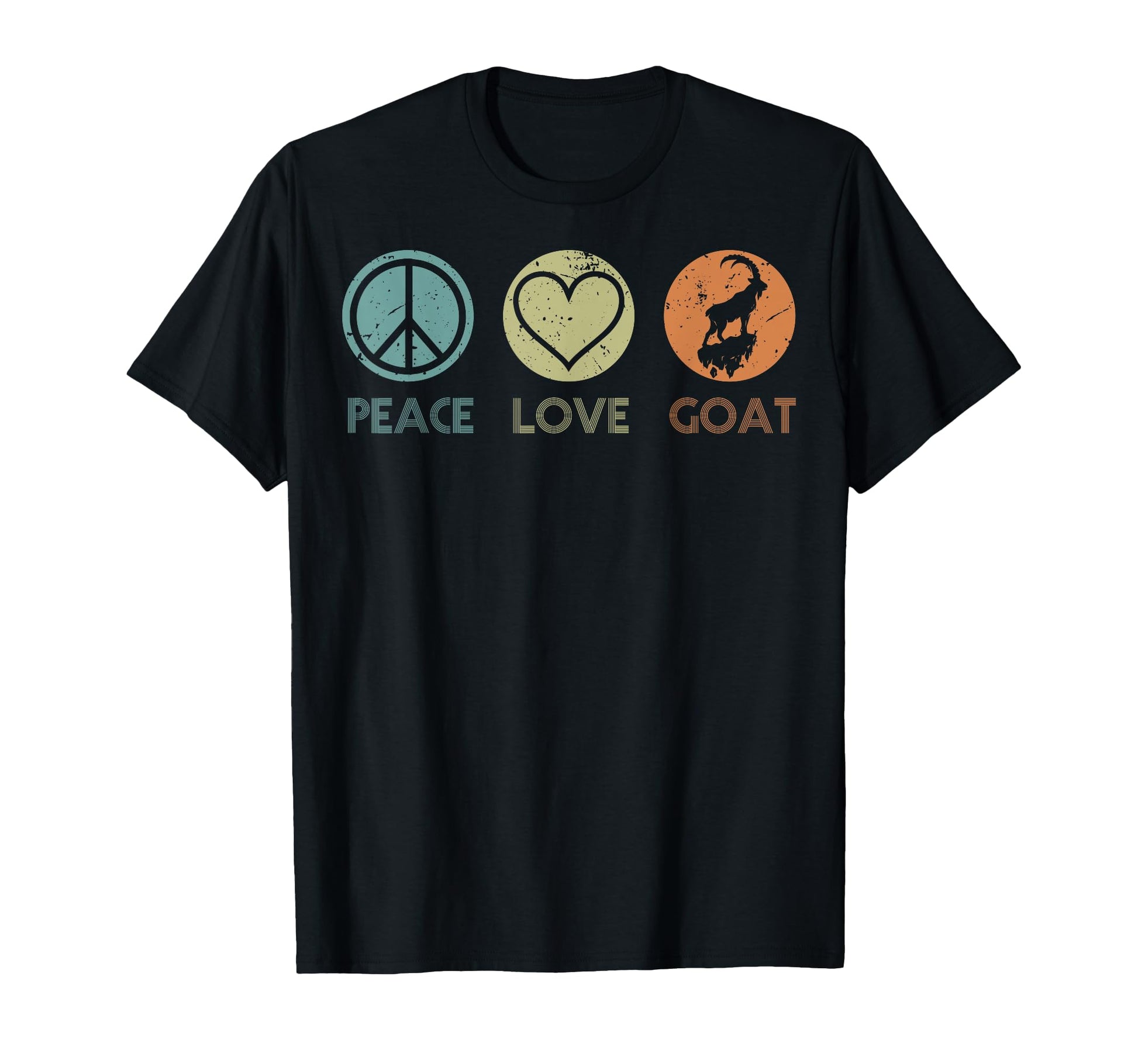 Peace Love Goat Funny Goat Lover T-Shirt - Aesthetic Graphic Men Women - T-Shirt, Sweatshirt, Hoodie