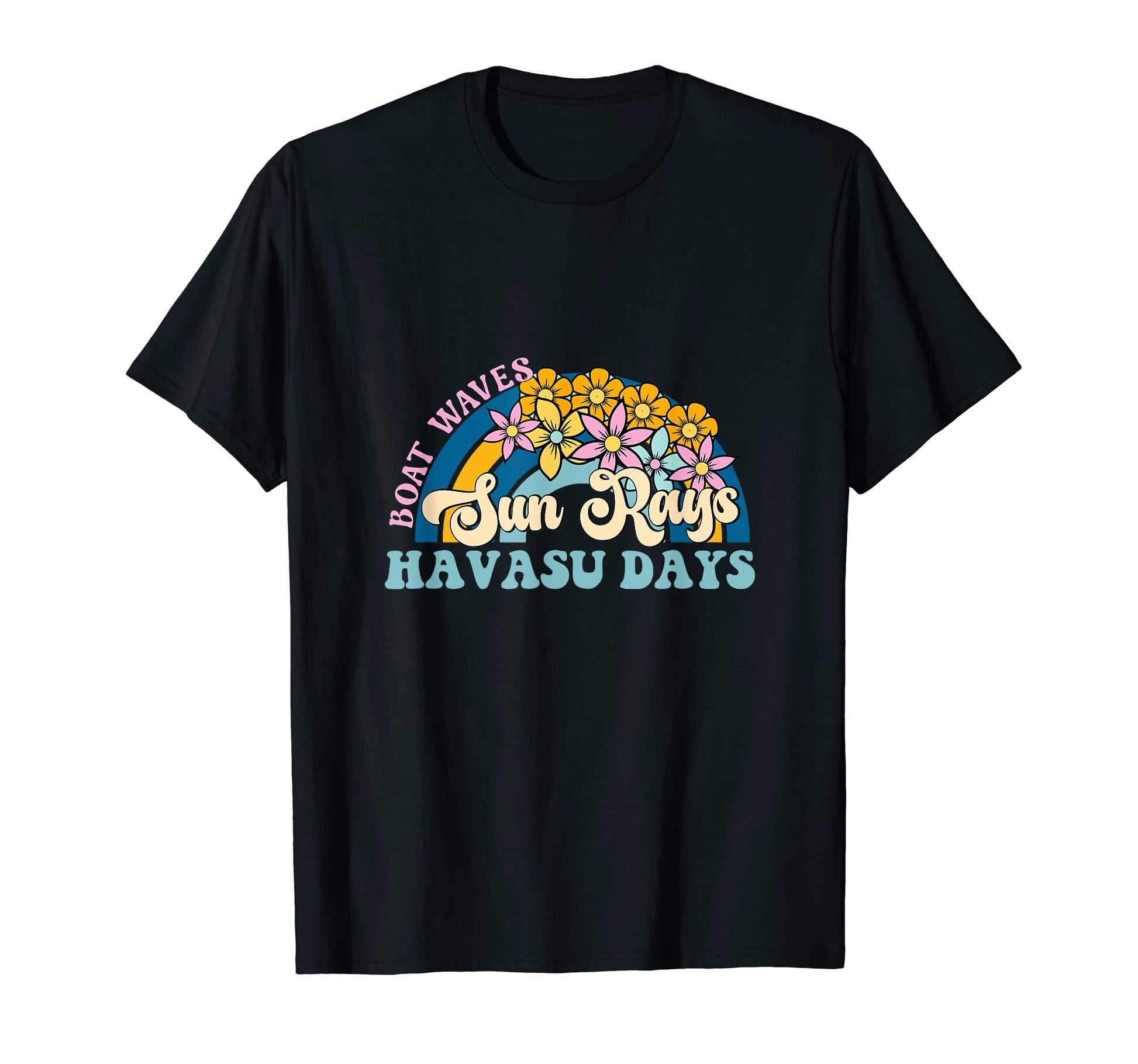 Lake Havasu Days Boat Waves Sun Rays T-Shirt - Custom Art Print Men Women - T-Shirt, Sweatshirt, Hoodie