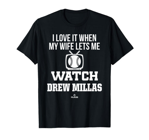 My Wife Lets Me Watch Drew Millas T-Shirt - Minimalist Print Men Women - T-Shirt, Sweatshirt, Hoodie