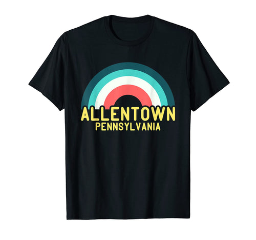Allentown Pennsylvania Rainbow T-Shirt - Graphic Print for Adults - T-Shirt, Sweatshirt, Hoodie