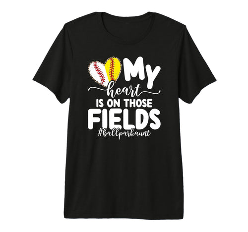 Those Fields Ballpark Aunt Baseball T-Shirt - Unique Graphic for Adults - T-Shirt, Sweatshirt, Hoodie