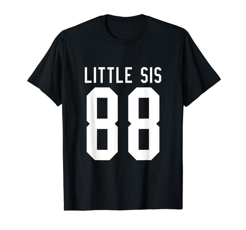 Number 88 Little Sis Biggest Fan Football T-Shirt - Trendy Graphic Unisex - T-Shirt, Sweatshirt, Hoodie