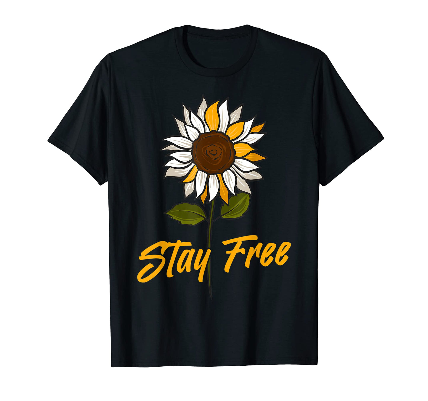 Peace Sign Love Sunflower 70S Hippie T-Shirt - Unique Graphic Men Women - T-Shirt, Sweatshirt, Hoodie