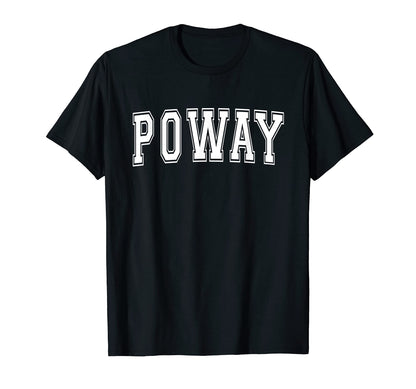 Poway Ca California Usa Sports Varsity T-Shirt - Minimalist Print Unisex - T-Shirt, Sweatshirt, Hoodie