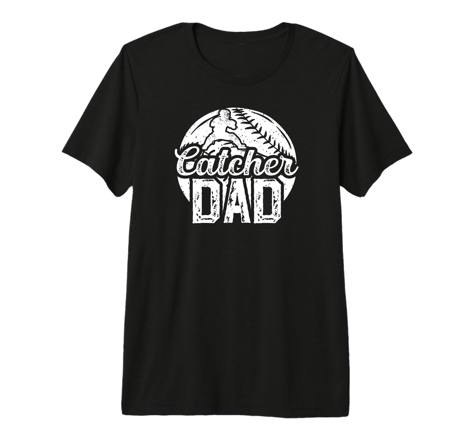 Mens Baseball Catcher Dad Proud T-Shirt - Aesthetic Graphic Unisex - T-Shirt, Sweatshirt, Hoodie