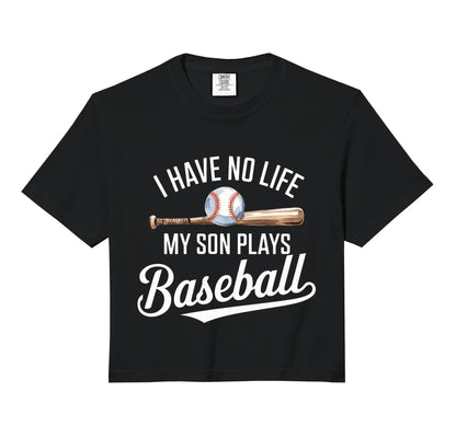 I Have No Life My Son Plays Baseball Hoodie - Aesthetic Graphic Men Women - T-Shirt, Sweatshirt, Hoodie