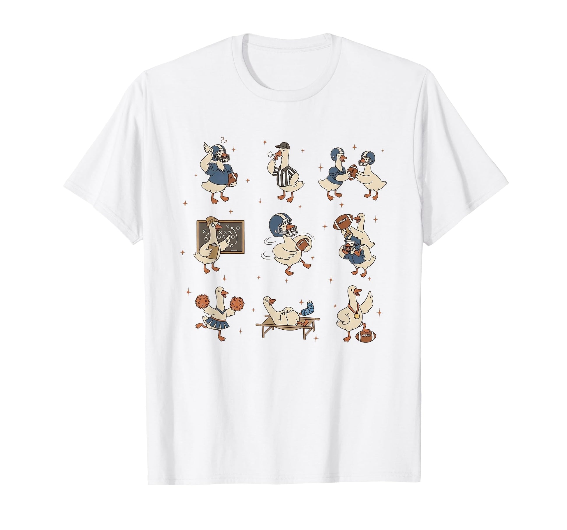 Football Silly Goose Football Mom T-Shirt - Custom Art Print for Adults - T-Shirt, Sweatshirt, Hoodie