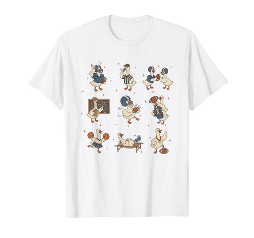 Football Silly Goose Football Mom T-Shirt - Custom Art Print for Adults - T-Shirt, Sweatshirt, Hoodie
