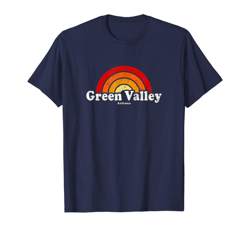 Green Valley Arizona Az 70S Rainbow T-Shirt - Minimalist Print for Adults - T-Shirt, Sweatshirt, Hoodie