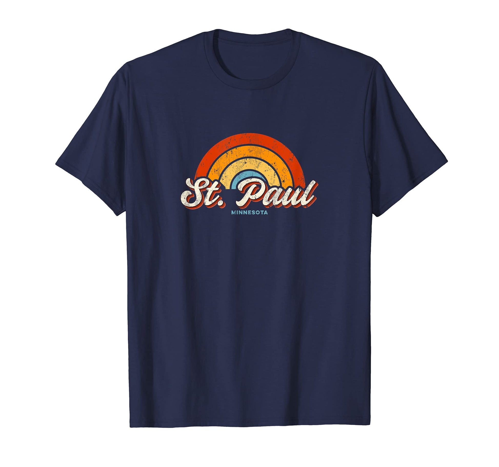 St Paul Minnesota Mn Rainbow 70S T-Shirt - Streetwear Style Unisex - T-Shirt, Sweatshirt, Hoodie