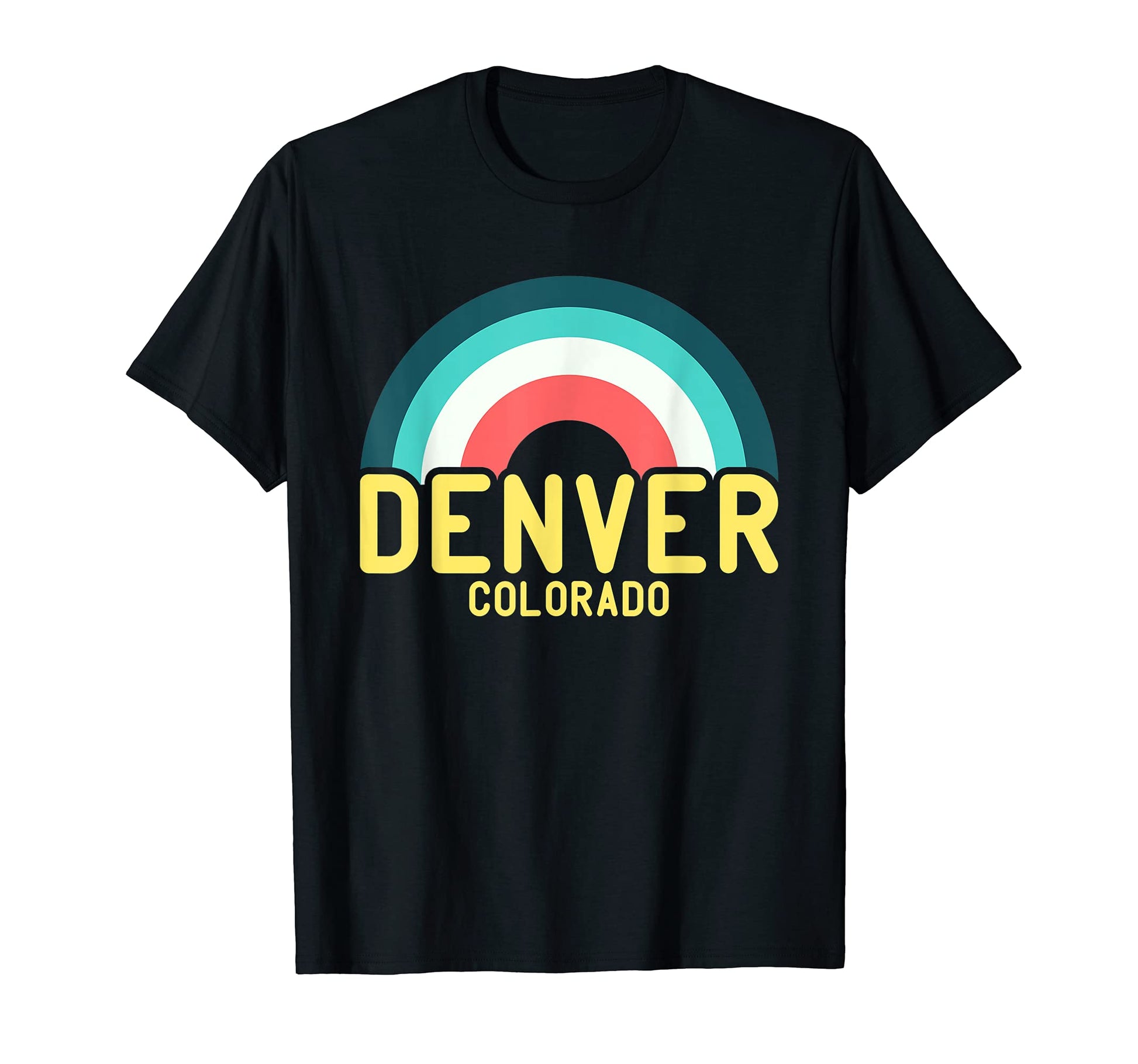 Denver Colorado Rainbow T-Shirt - Streetwear Style for Adults - T-Shirt, Sweatshirt, Hoodie