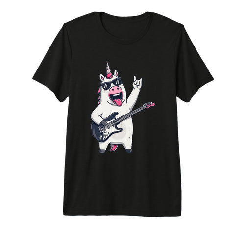Funny Unicorn Rock Music Guitar Player T-Shirt - Unique Graphic for Adults - T-Shirt, Sweatshirt, Hoodie