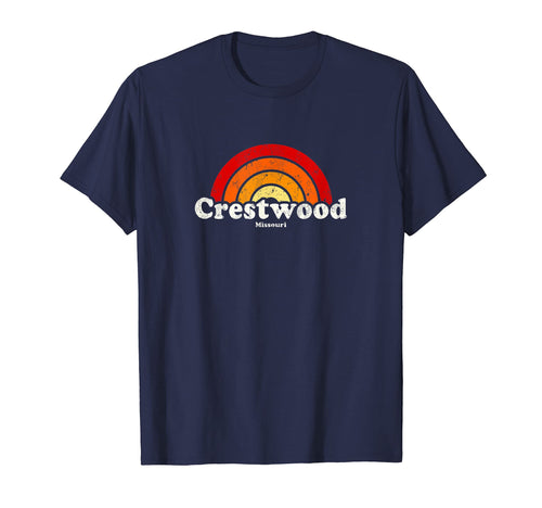 Crestwood Missouri Mo 70S Rainbow T-Shirt - Casual Everyday Wear Unisex - T-Shirt, Sweatshirt, Hoodie