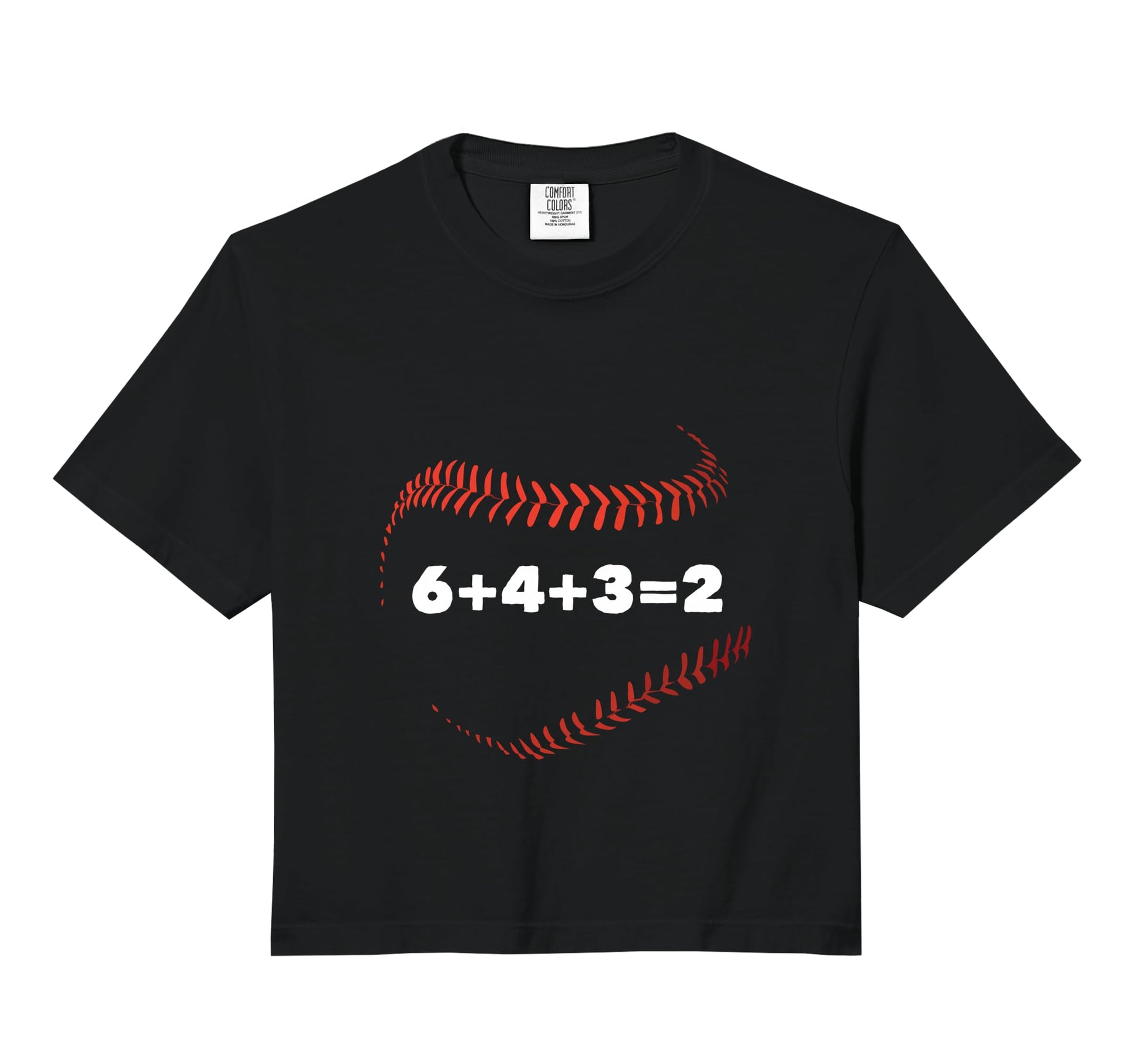6 4 3 2 Double Play Baseball Comfort Hoodie - Custom Art Print Unisex - T-Shirt, Sweatshirt, Hoodie