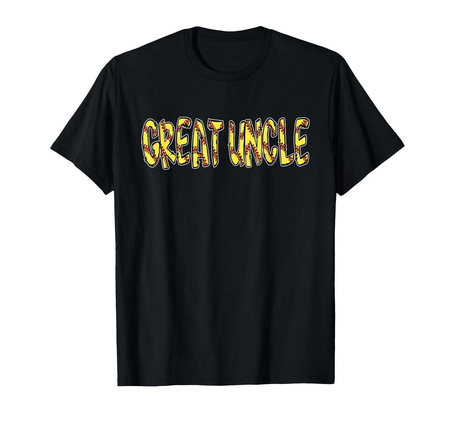 Softball Great Uncle Birthday Party T-Shirt - Graphic Print Men Women - T-Shirt, Sweatshirt, Hoodie