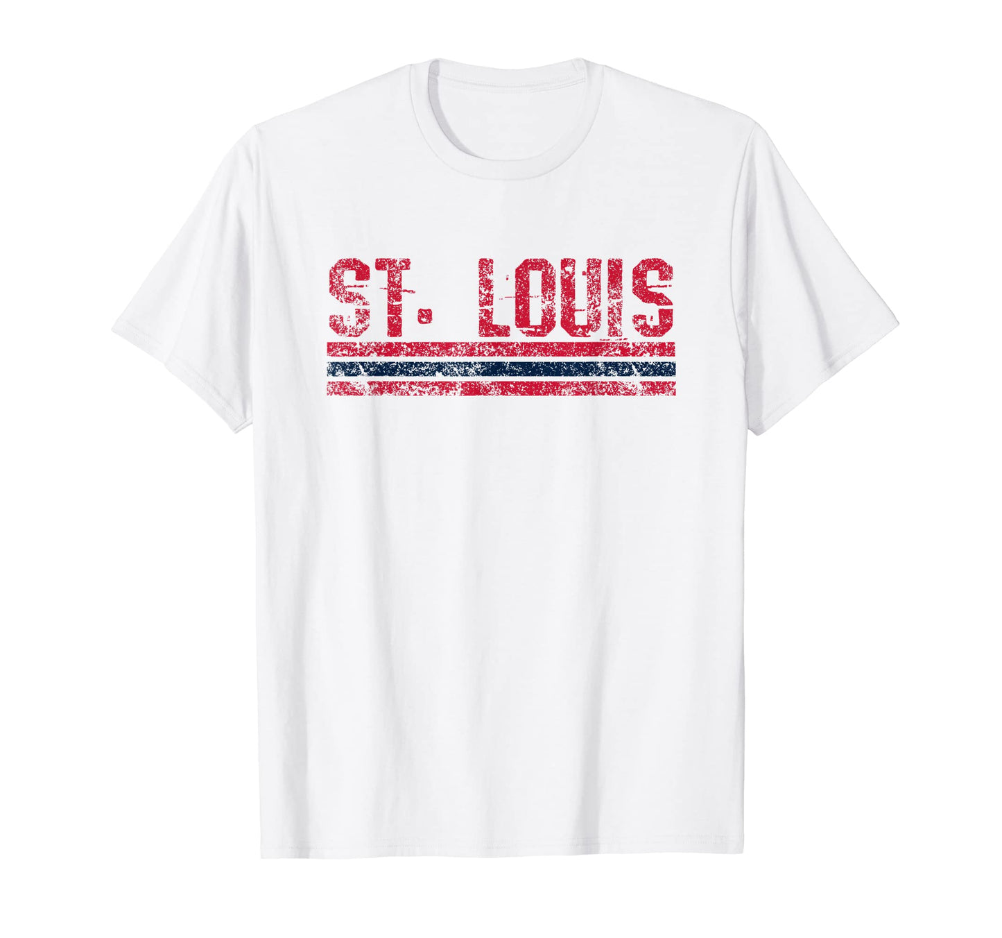 St Louis Missouri Weathered T-Shirt - Casual Everyday Wear for Adults - T-Shirt, Sweatshirt, Hoodie