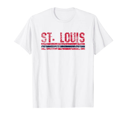 St Louis Missouri Weathered T-Shirt - Casual Everyday Wear for Adults - T-Shirt, Sweatshirt, Hoodie