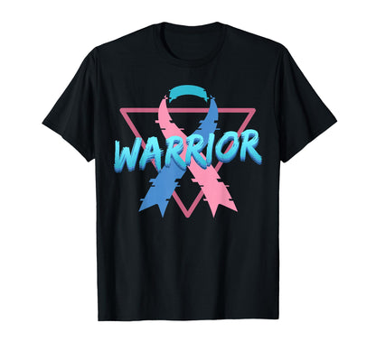 Thyroid Cancer Awareness Warrior T-Shirt - Custom Art Print Men Women - T-Shirt, Sweatshirt, Hoodie