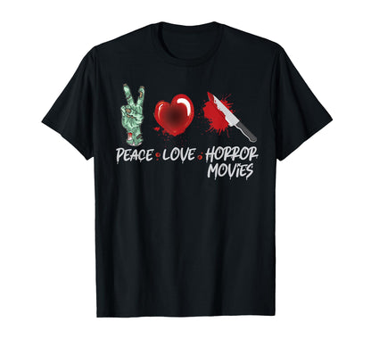 Scary Horror Movie Knife Zombie Hand T-Shirt - Custom Art Print Unisex - T-Shirt, Sweatshirt, Hoodie
