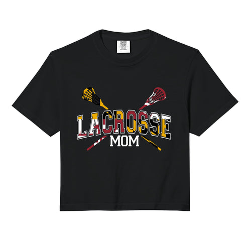 Maryland Flag Lacrosse Mom Stick Lax Hoodie - Aesthetic Graphic Unisex - T-Shirt, Sweatshirt, Hoodie